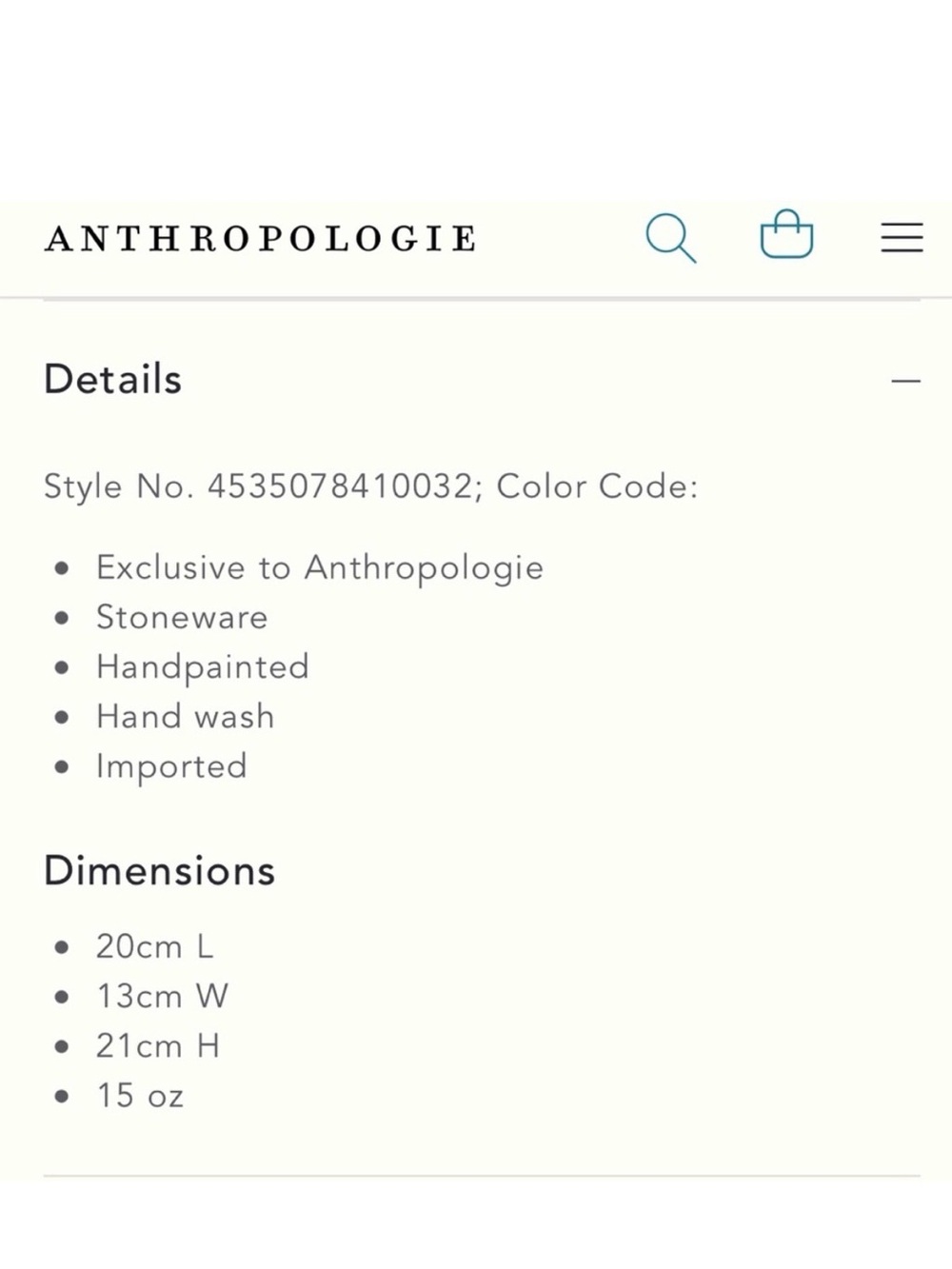 Anthropologie you’re my cup of tea tea pot and cup NWOB - Picture 3 of 8